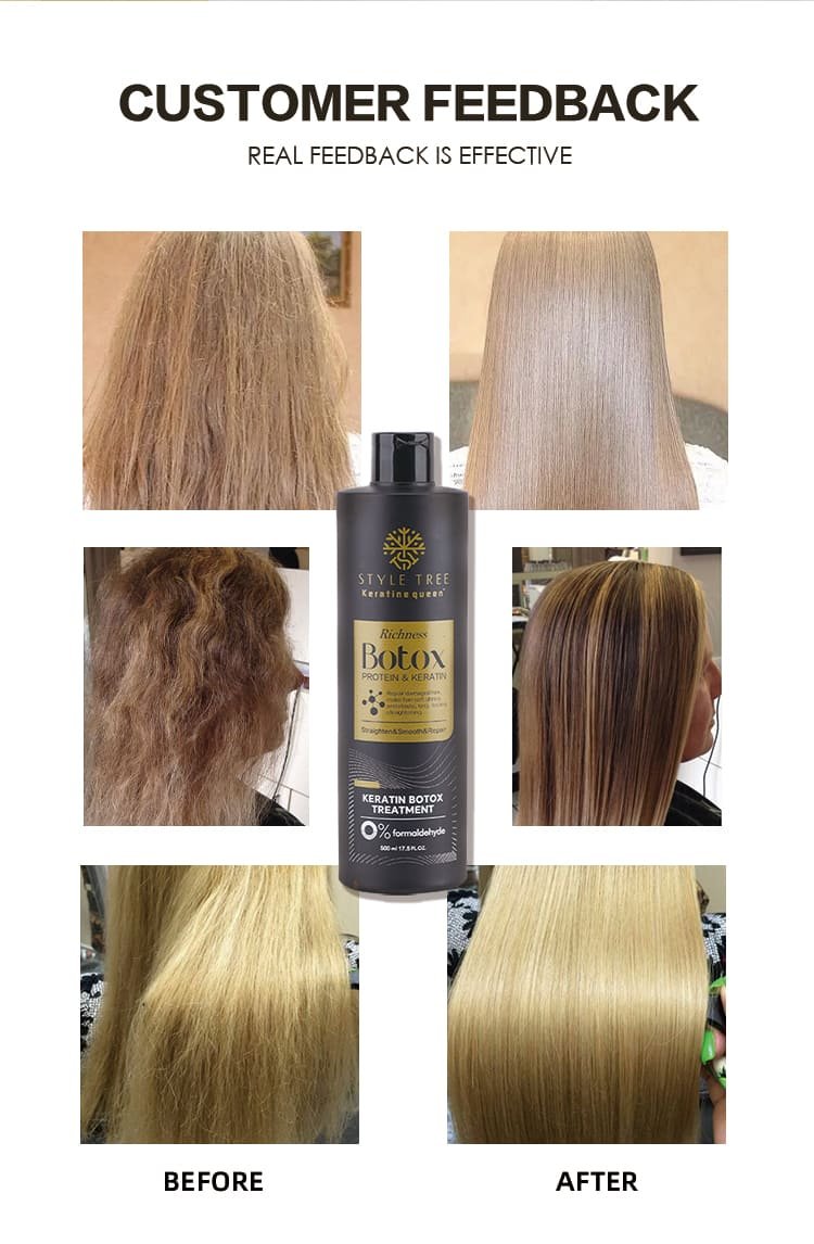 style tree 0% formaldehyde richness botox hair treatment smooth & repair