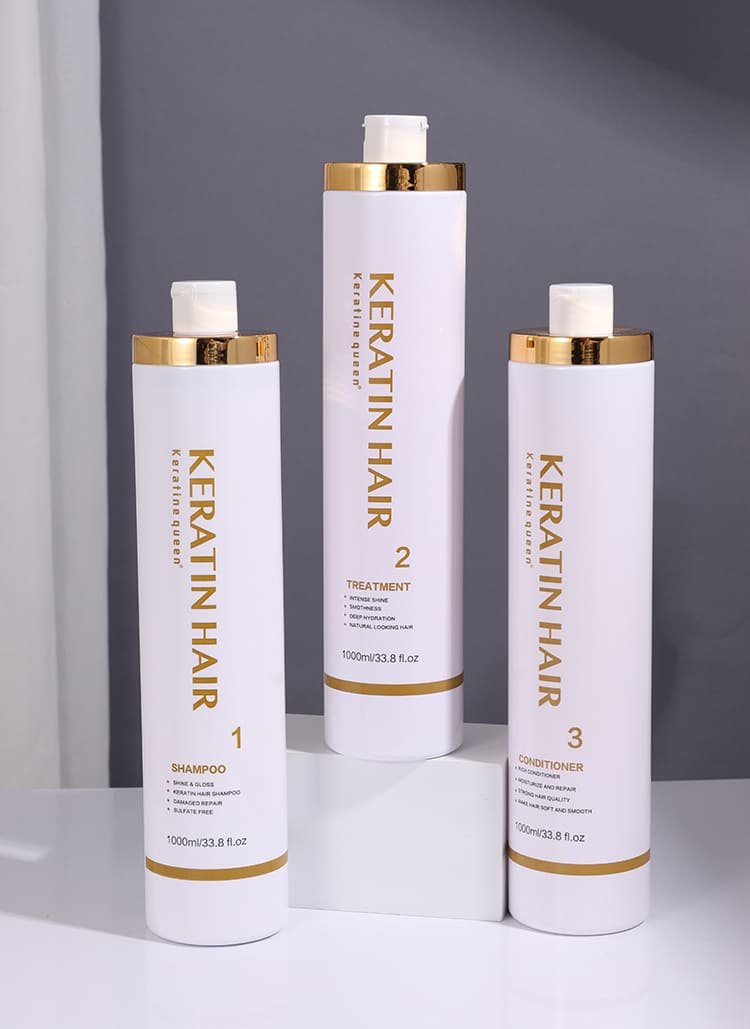 keratine queen 8% formaldehyde brazilian keratin straightening set smooth · shine · anti frizz