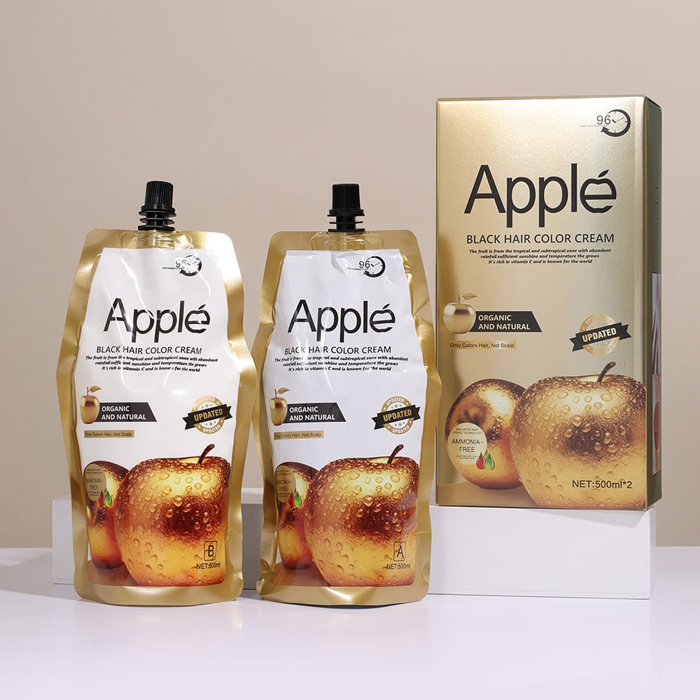 keratine queen glod apple black hair color cream ammonia free