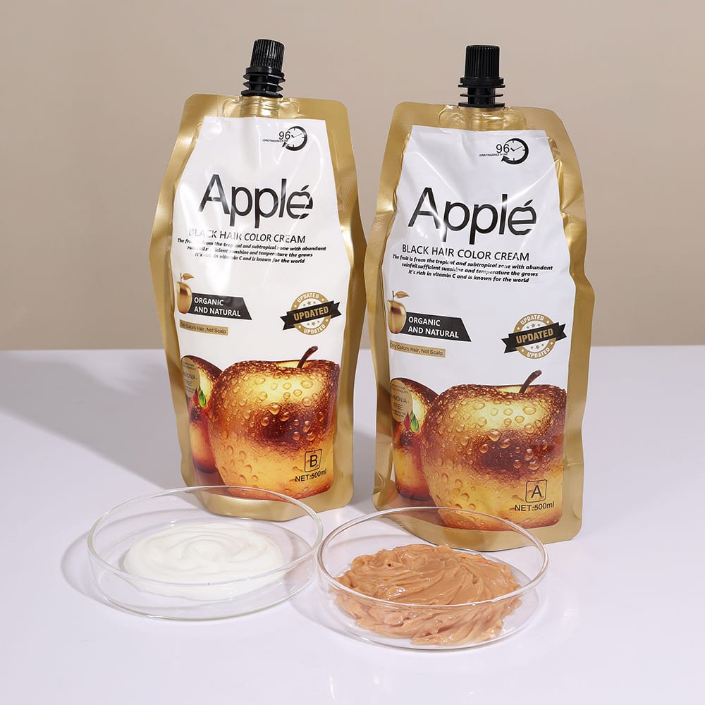 keratine queen glod apple black hair color cream ammonia free