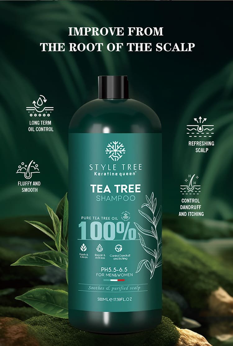 style tree tea tree hair care set – dandruff & oil control scalp treatment