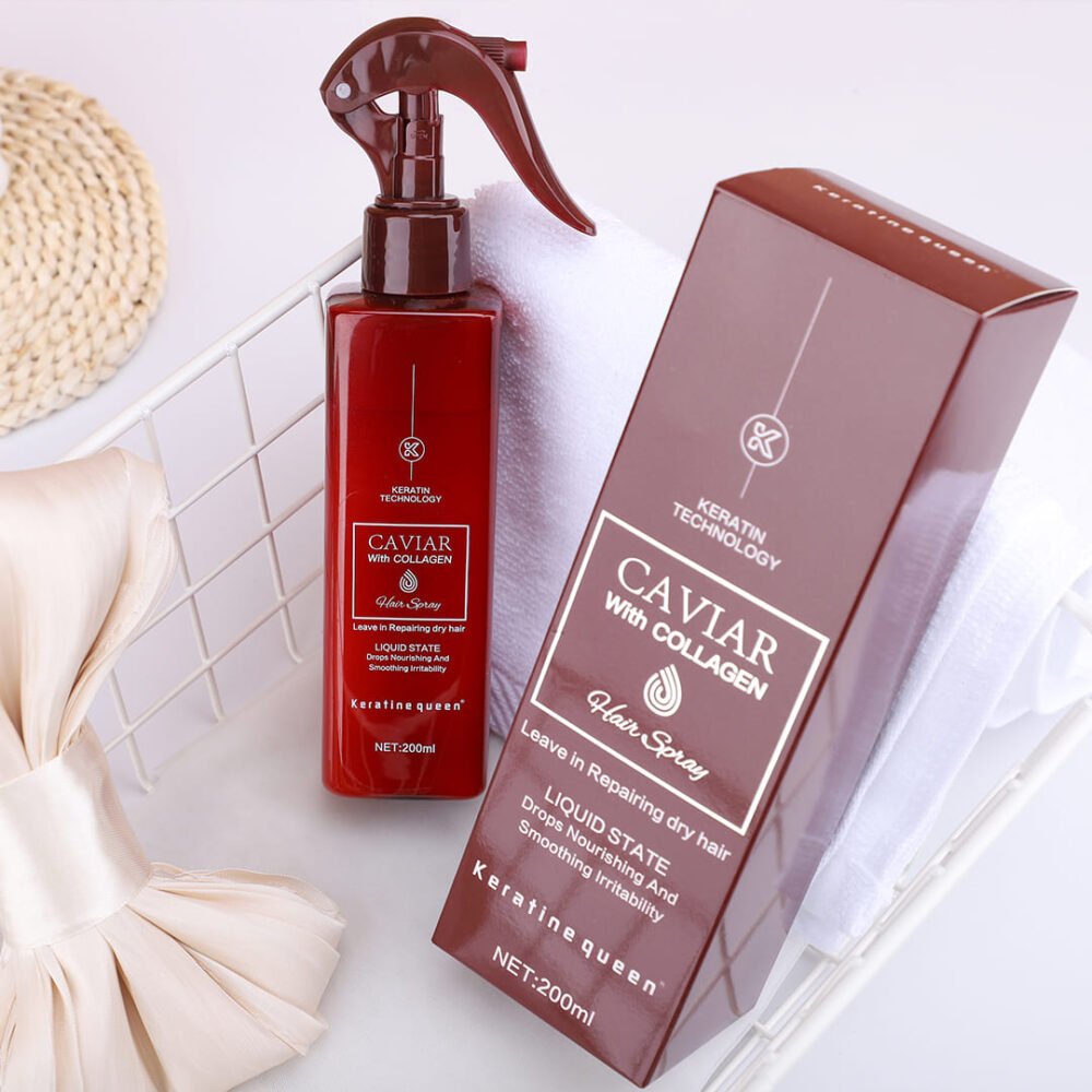 Keratine queen caviar hair spray soft